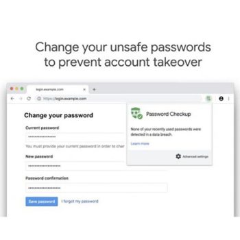 افزونه Password Checkup