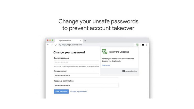 افزونه Password Checkup